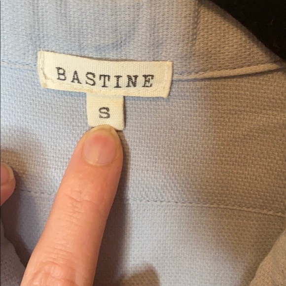Bastine dip dye blue cotton hemp blouse - Picture 3 of 5